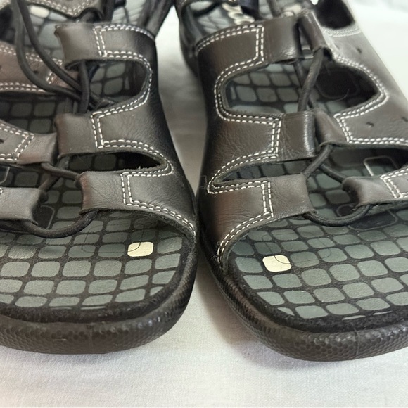 Ecco Jab Toggle Sport Drawstring Leather Sandals Women's Size 39. - Picture 3 of 12